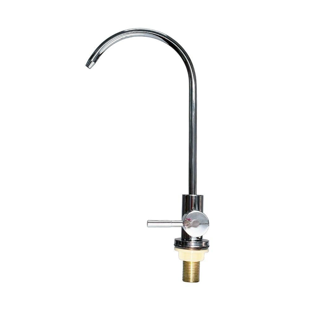 1/4» RO Water Filter Curved Sink Faucet Tap Chrome Reverse Osmosis Drinking
