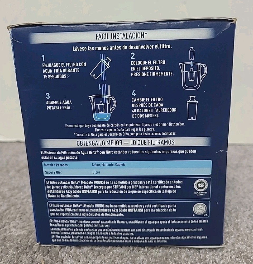 Brita 36417 Standard Replacement Water Filter (6 Pack) in New & Sealed Box