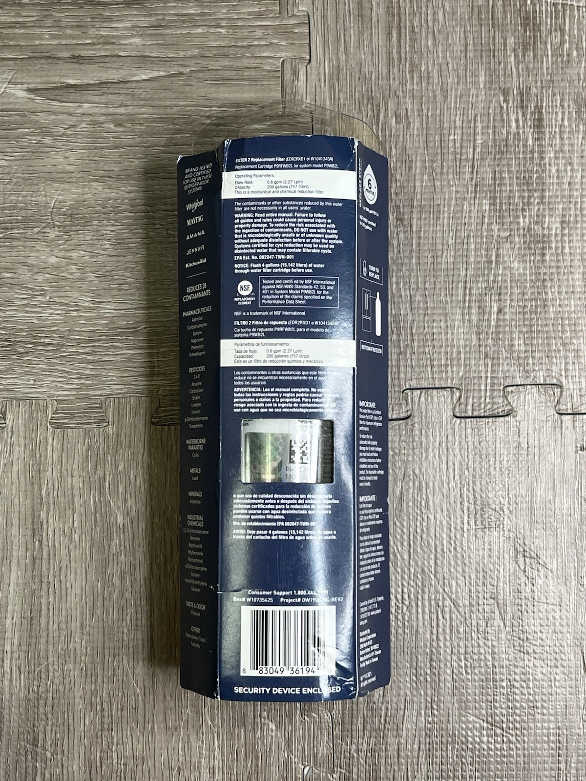 EveryDrop Filter 2 Ice & Water Refrigerator Filter ΕDR2RXD1 New Sealed
