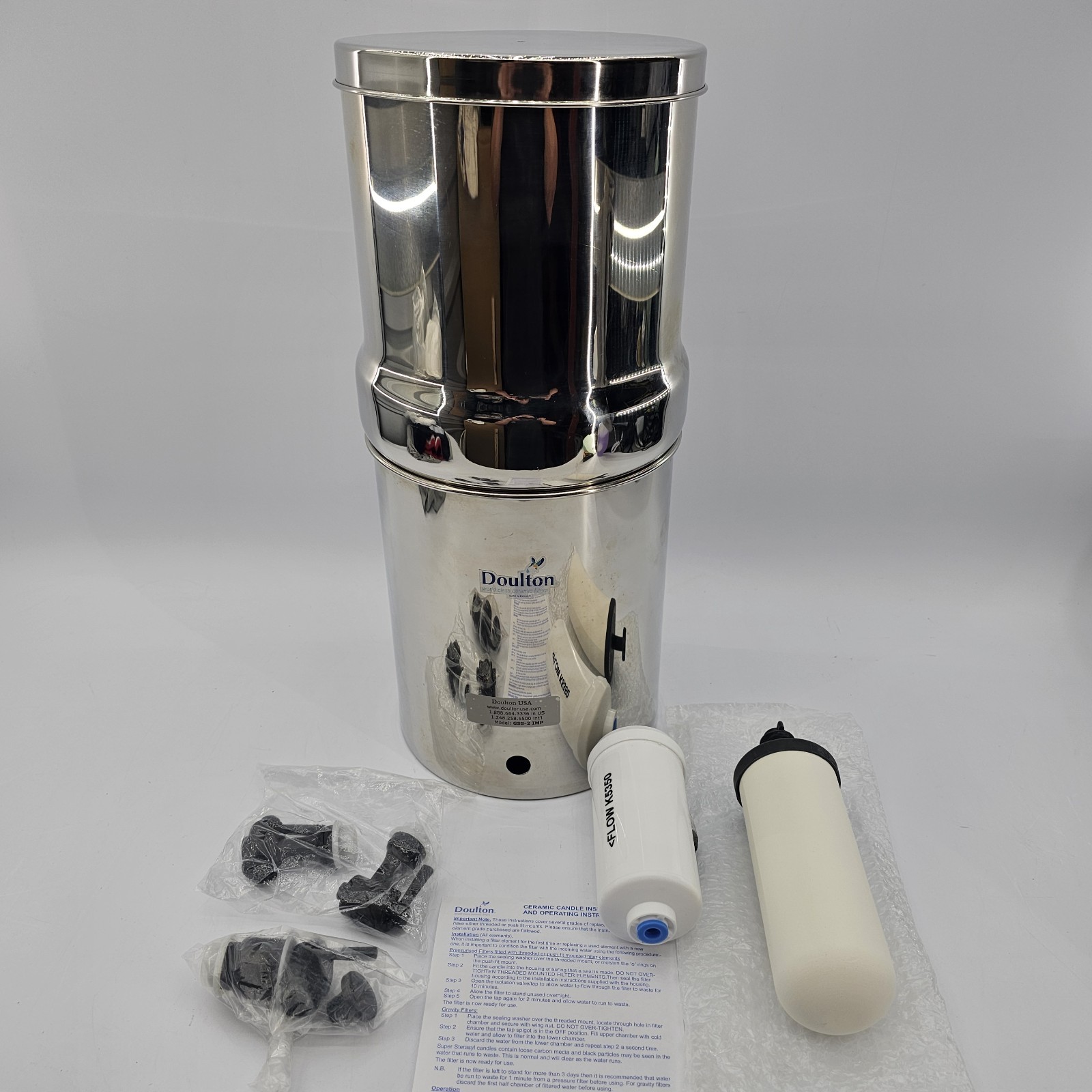 Berkefeld Doulton Gravity Filter GSS2 Ultra Sterasyl Filter 2.25 Gal W/ FILTER