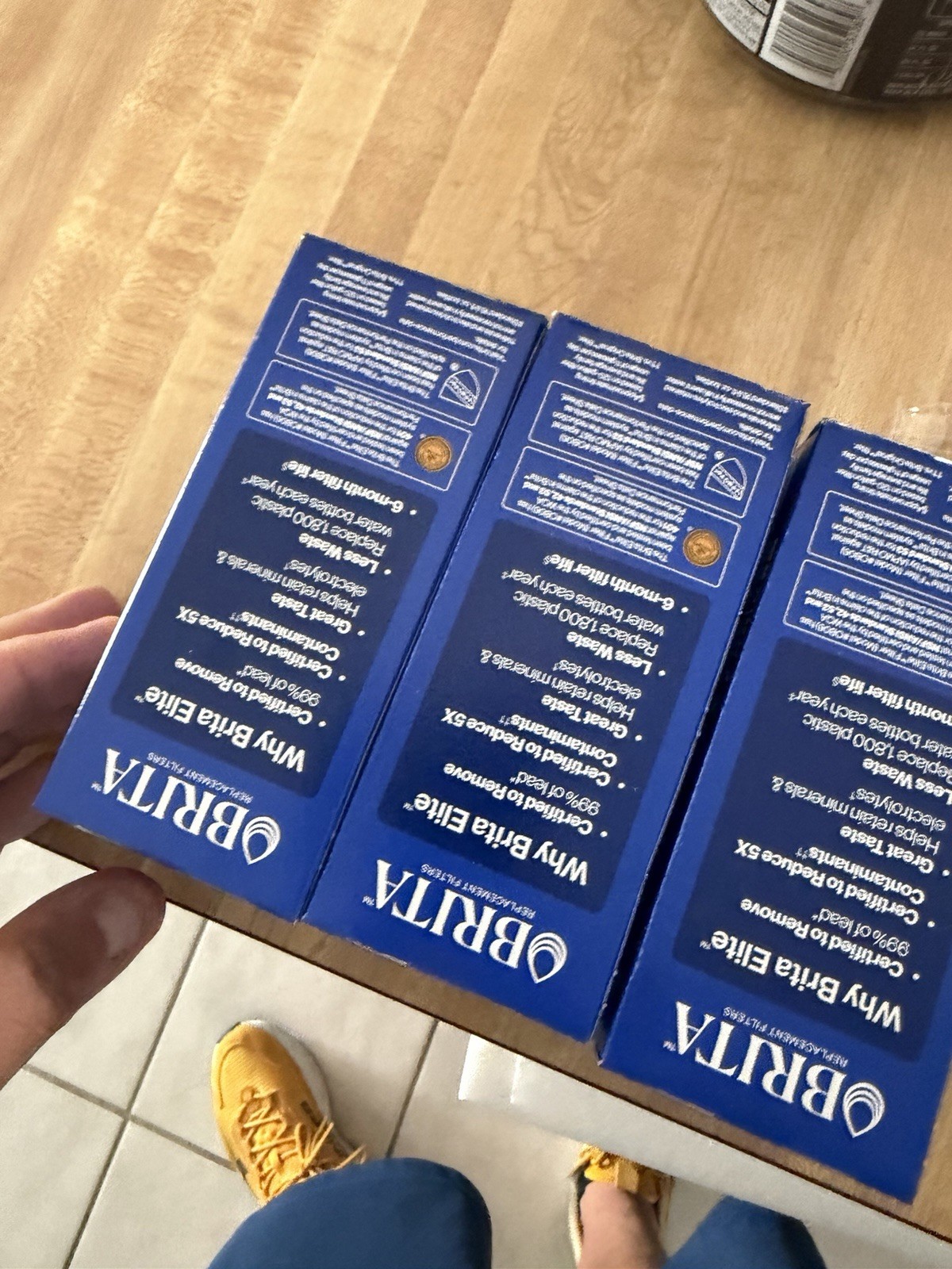 3 Brita Replace Elite Water Filter Filters 3X Contaminants Lasts 6 Months