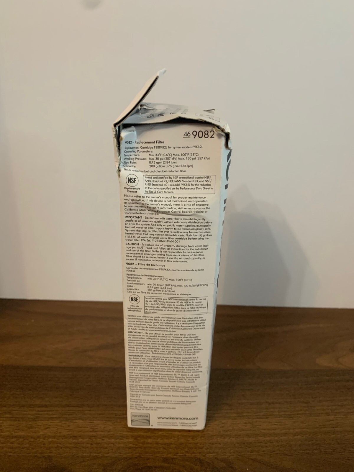 Kenmore 9082 Replacement Refrigerator Water Filter for 469082 *New Sealed*