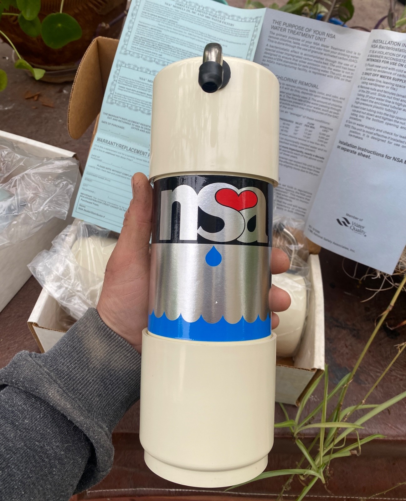 NSA Bacteriostatic Water Treatment System Counter Top Water Filter Model 50C