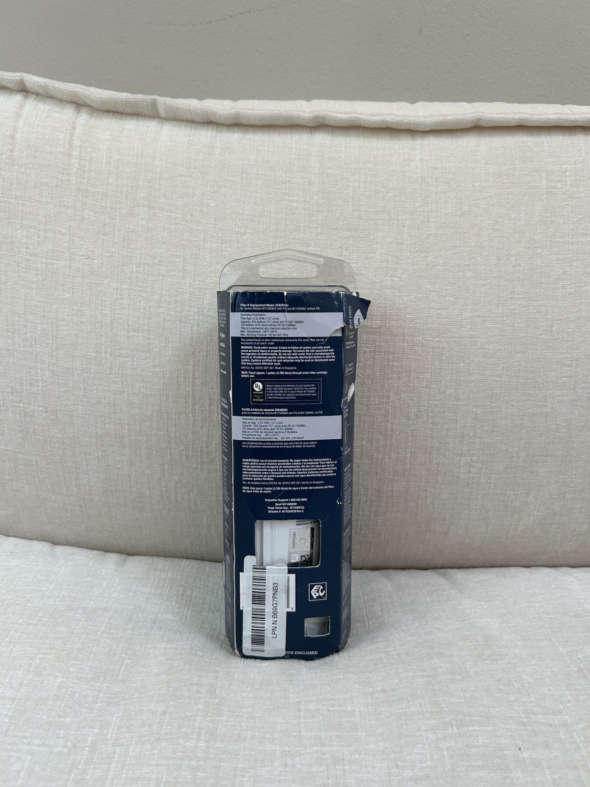 EveryDrop Filter A Water Filter New Damaged Box
