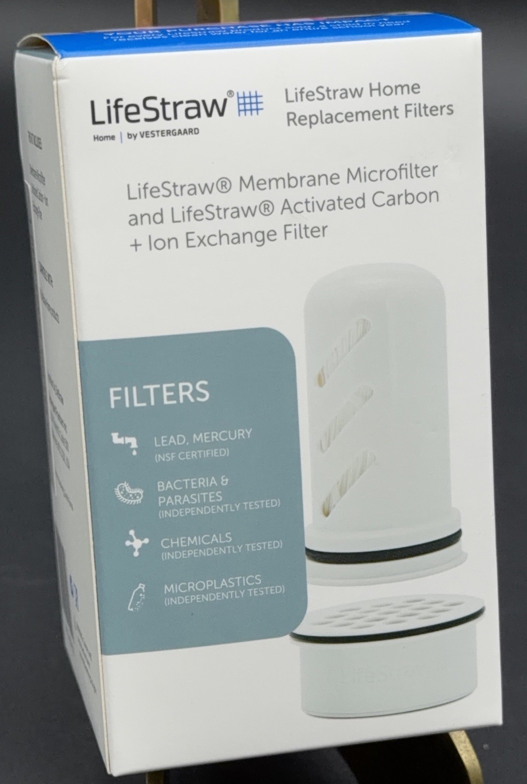 LifeStraw 1 Membrane Microfilter and Activated Carbon + Ion Exchange Filter NEW