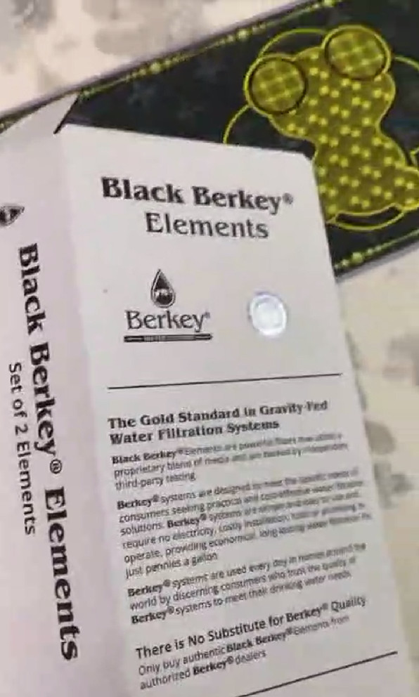 Berkey Authentic Black BB9-2 Water replacement Filters Berkey Water System new
