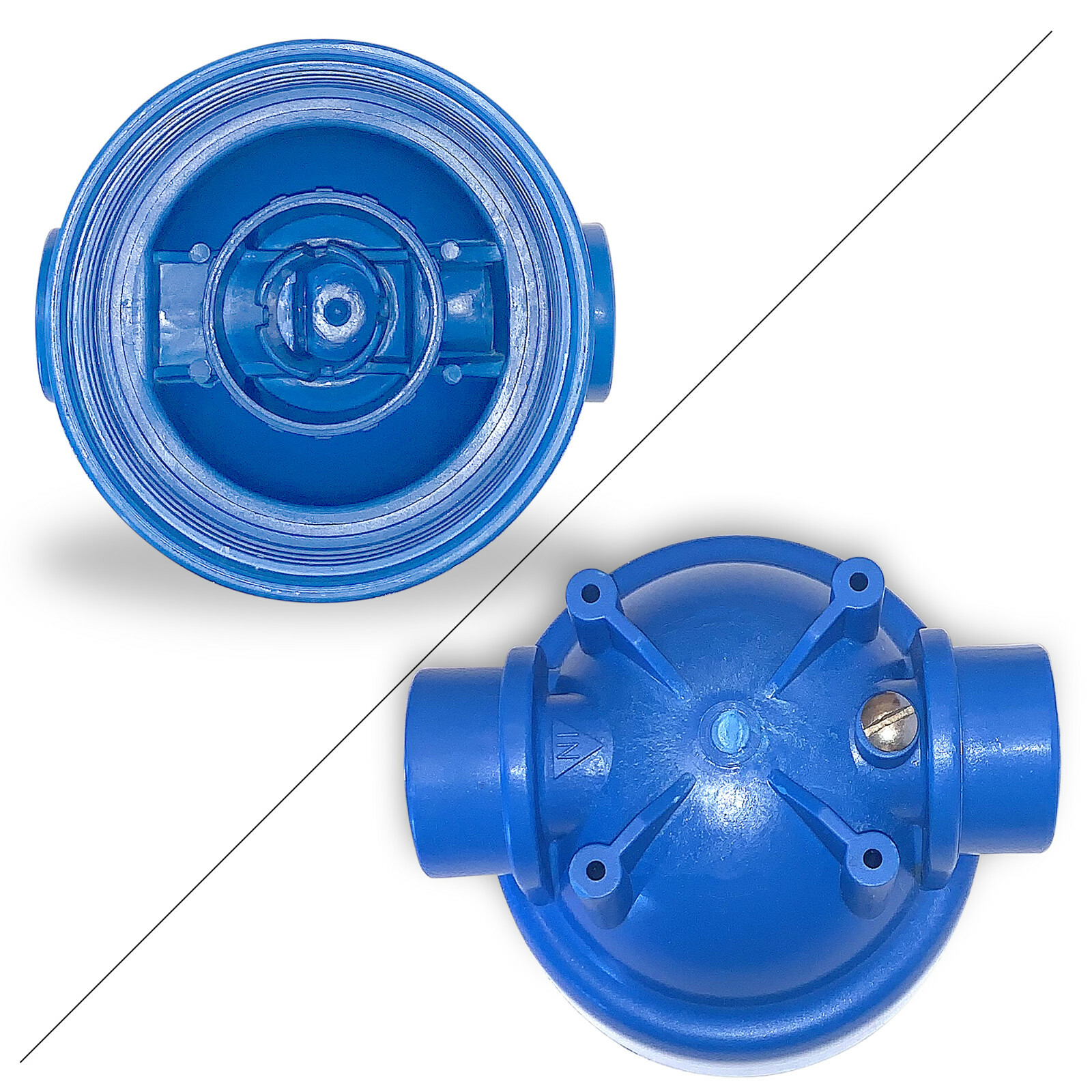 2 European Design Transparent Standard 10 inch Water Filter Housing, 3/4” Port