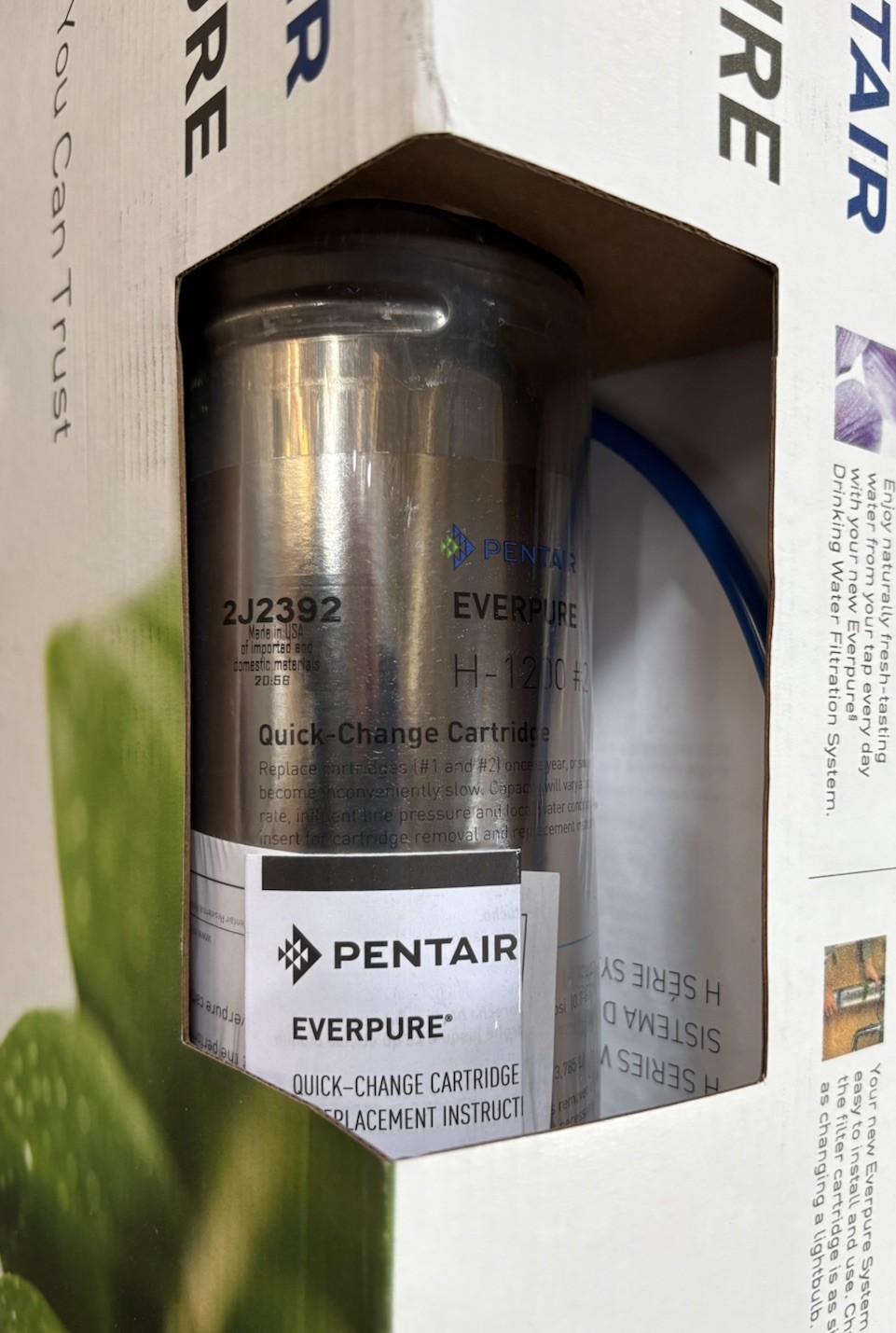 Pentair Everpure H-1200 Commercial Grade 2Stage Drinking Water Filtration System
