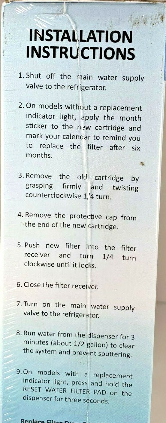 Samsung Refrigerator Water Filter Set New Fits Kenmore See Description for list