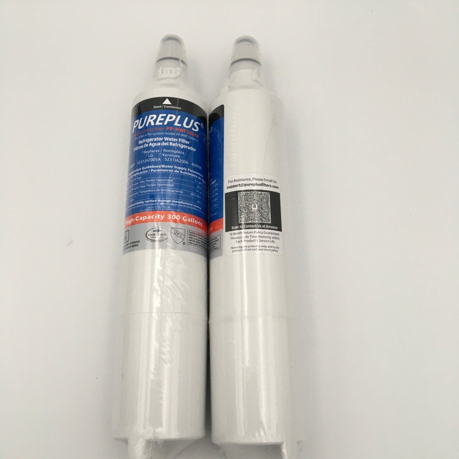 NEW Pureplus Refrigerator Replacement Filter 2 EA PP-RWF1000A-S / LT600P /469990