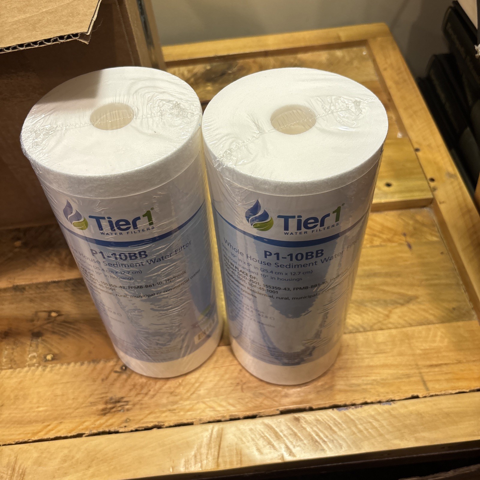 Tier1 P5-10BB Micron 10 Inch x 4.5 Inch 2-Pack Spun Wound Polypropylene