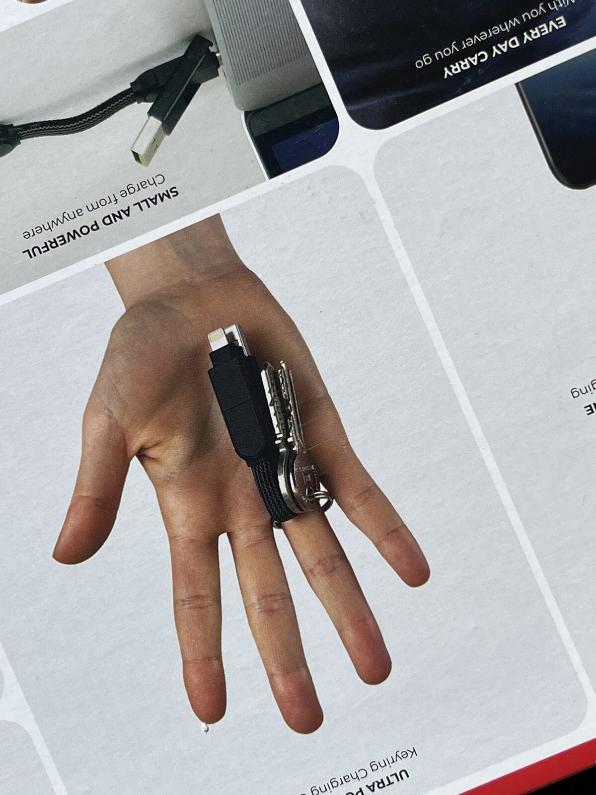 inChargeX – 2 Pack 100 Watt Swiss Army Knife Of Cables Key ring Cable 6 In 1