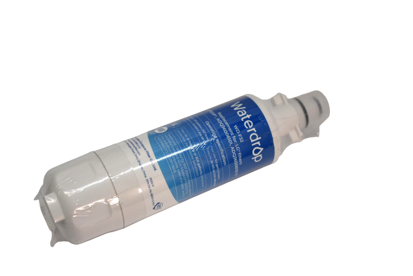 Waterdrop Samsung Aquarius Refrigerator Filter White WD-F32 Plastic New