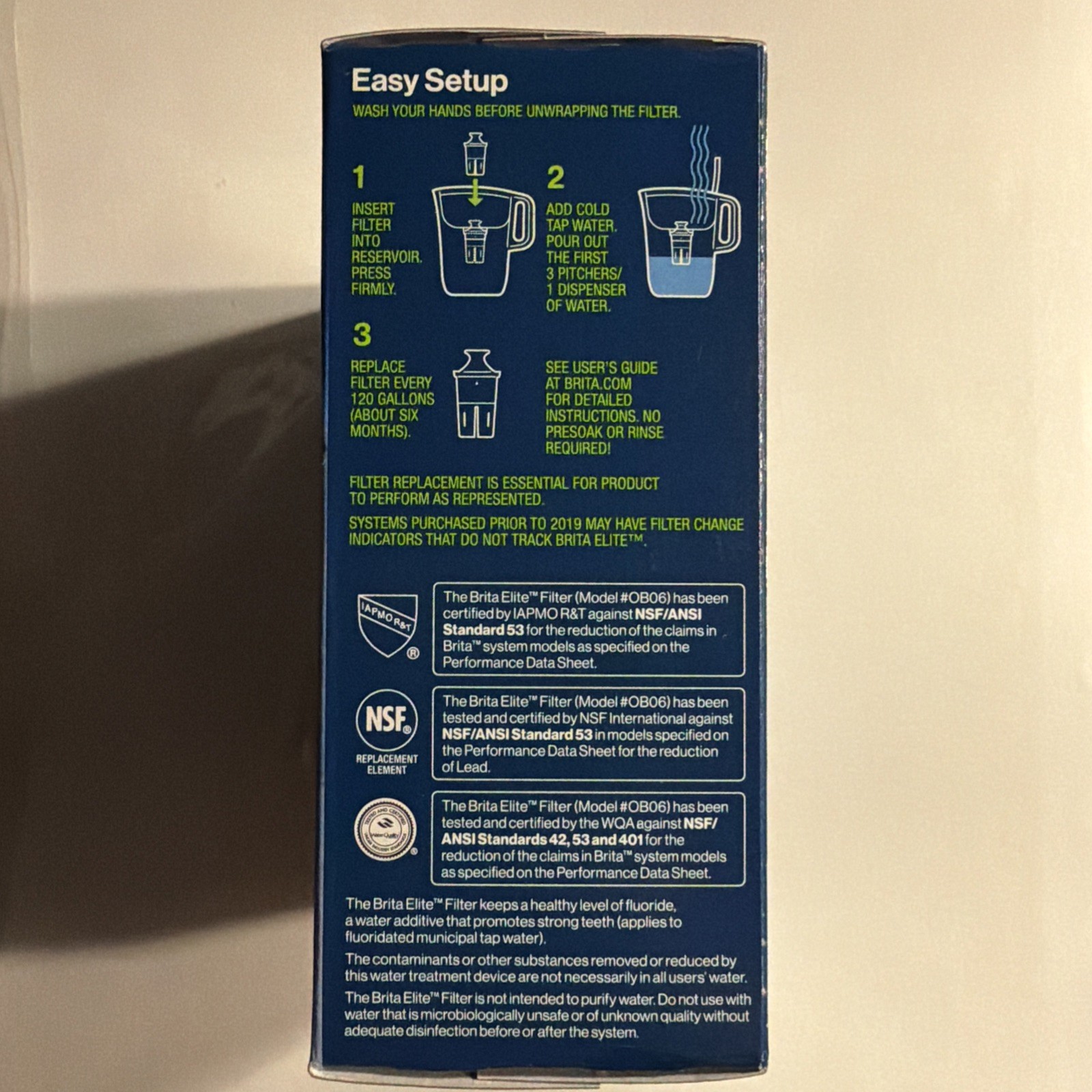 Brita Elite Replacement Water Filter For Pitcher 2 Pack Lot Sealed New In Box