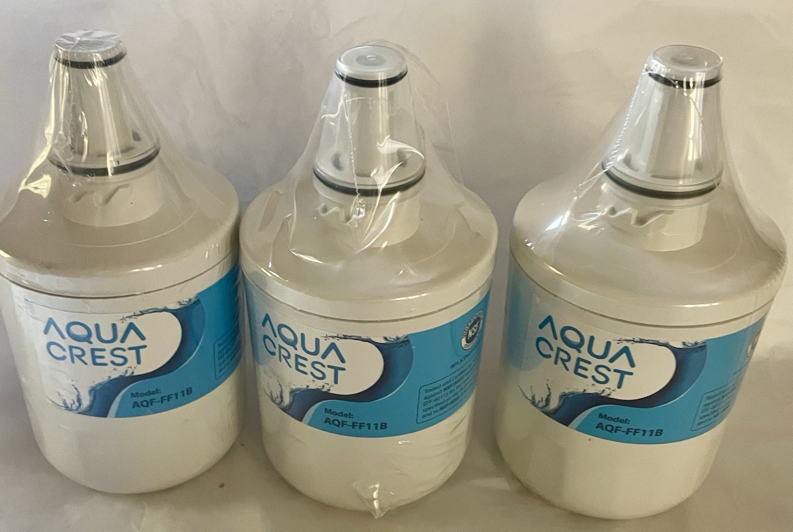 AQUA CREST WATER FILTER MODEL: AQF-FF11B ALL FACTORY SEALED New Lot Of Three