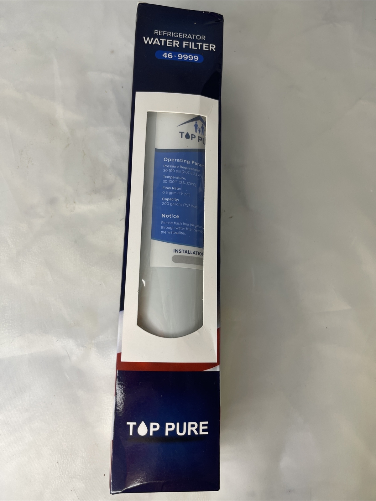 NEW Top Pure Refrigerator Replacement Water Filter for Select Kenmore 46-9999