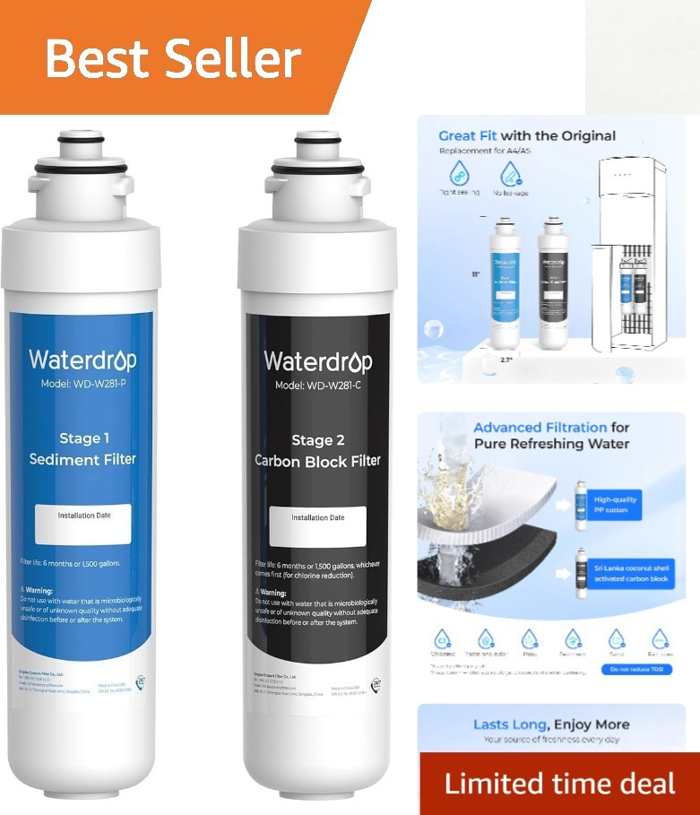 W281 Water Filters for Water Coolers, Replacement for All Avalon® Branded Bottle