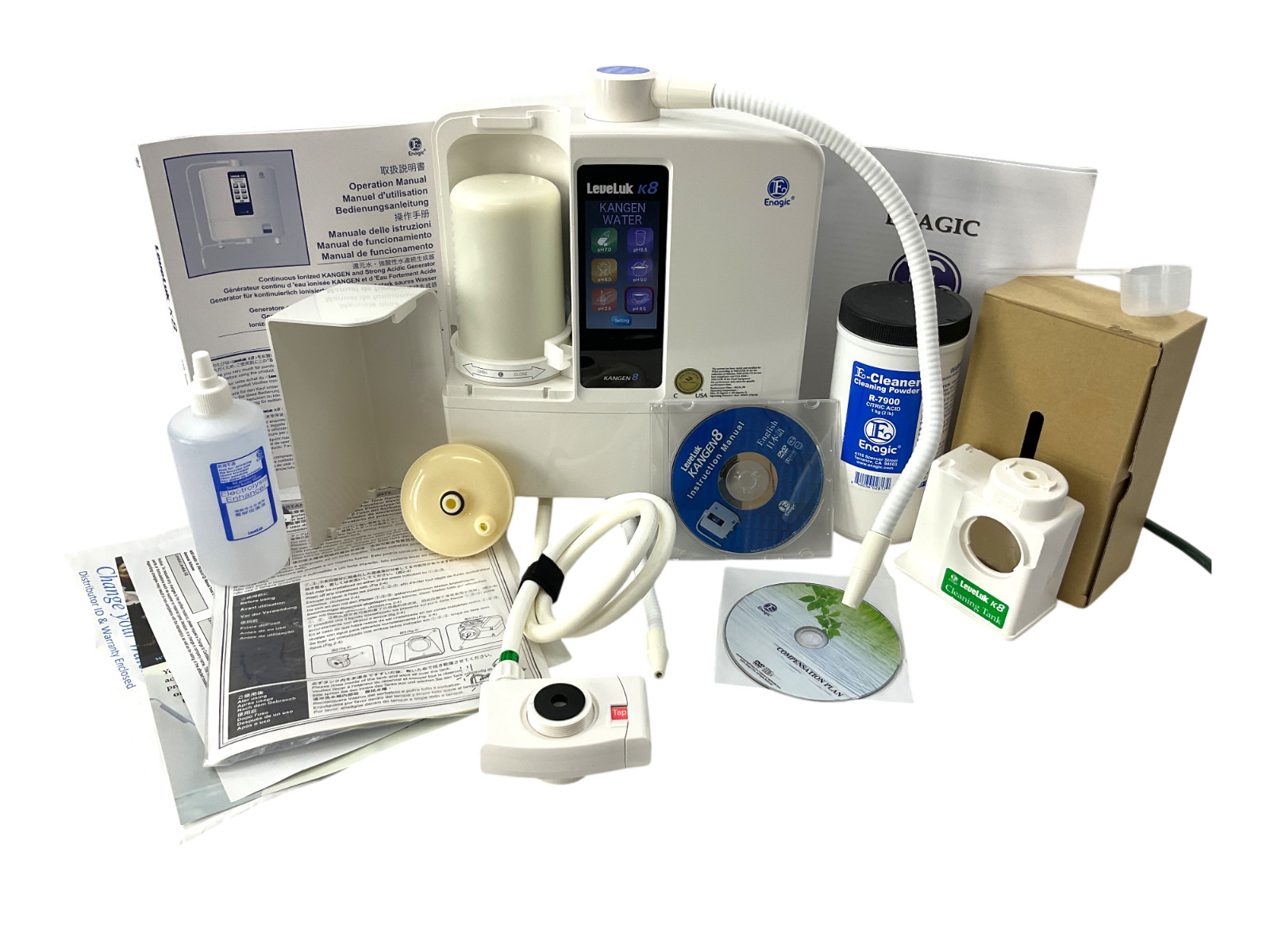 Enagic Leveluk K8 Kangen Water Ionizer 8-Plate Alkaline Antioxidant Machine