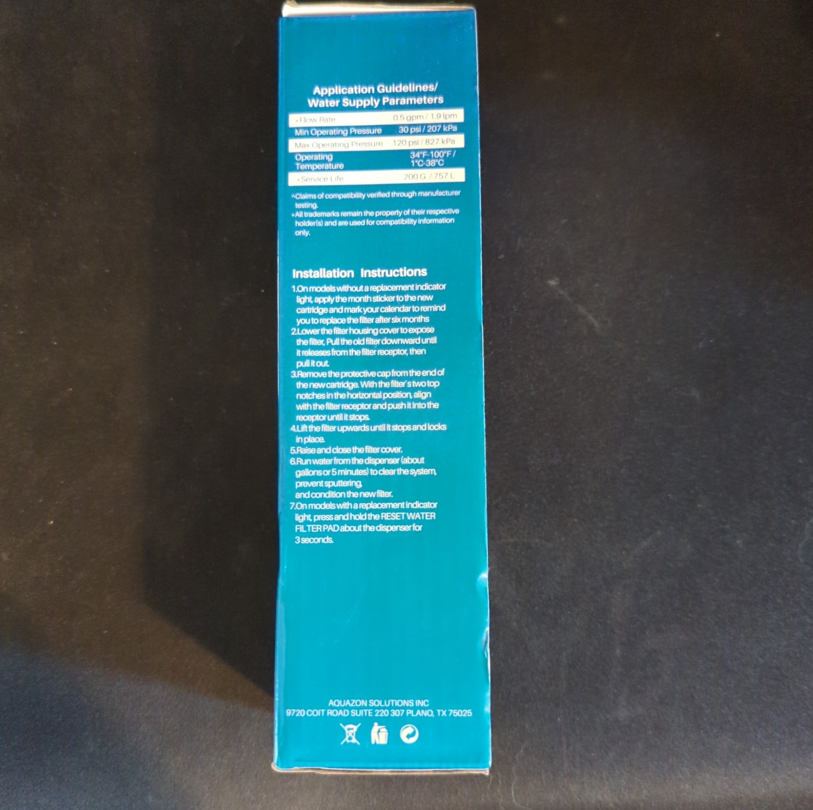 PurePlus PP-RWF1200A Refrigerator Water Filter PP-RWF1200A-S New 200 Gal