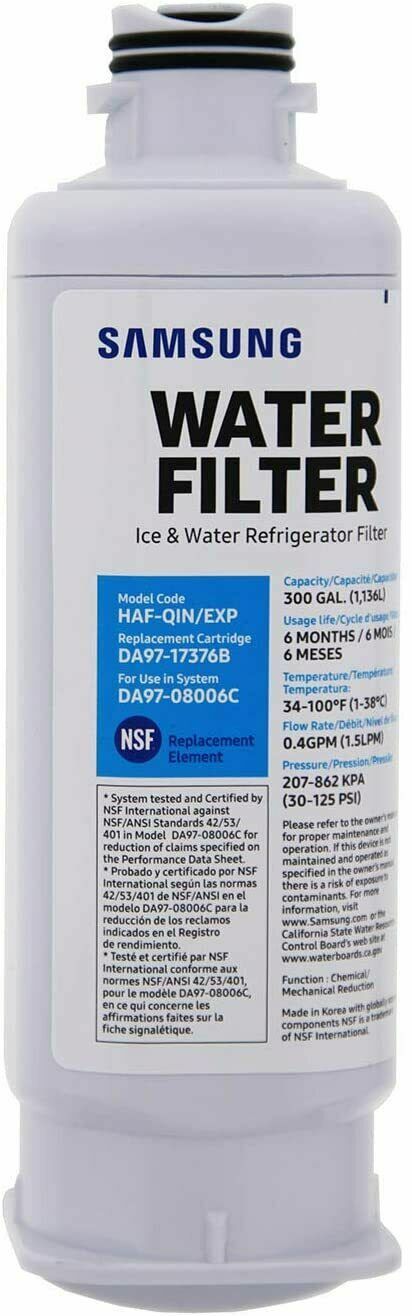 1 PACK Genuine Samsung DA97-17376B HAF-QIN/EXP REFRIGERATOR Water Filter NEW,USA