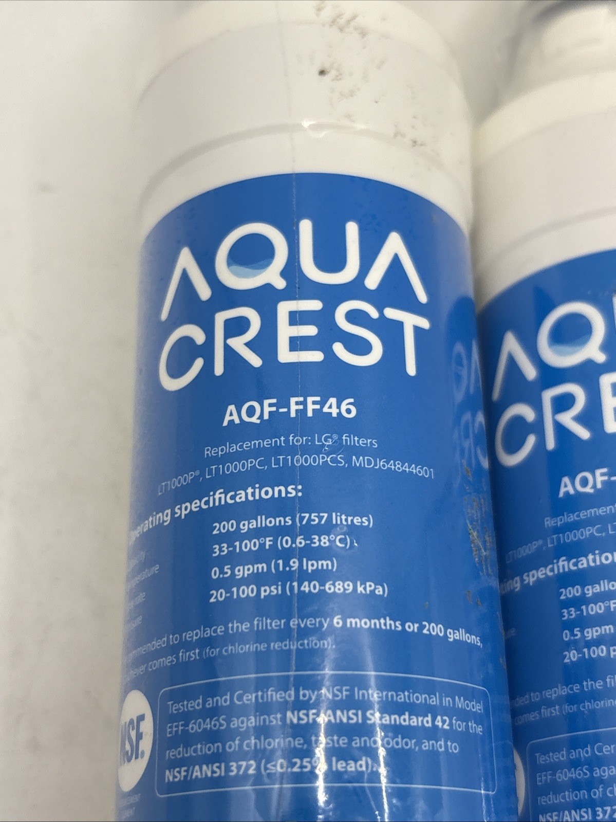 2PC Aqua Crest AQF-FF46 LT1000P LT1000PC – LT1000PCS-MDJ6484461 For LG- 46-9980