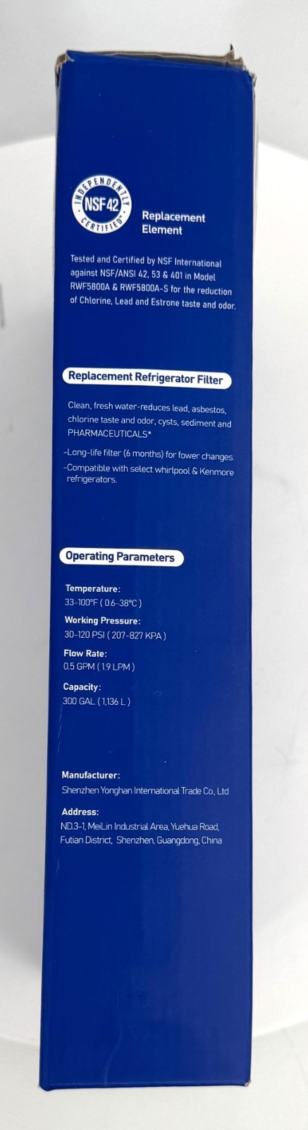 Teehay 3 Pack TH-06 Filter 3 Refrigerator Water Filters