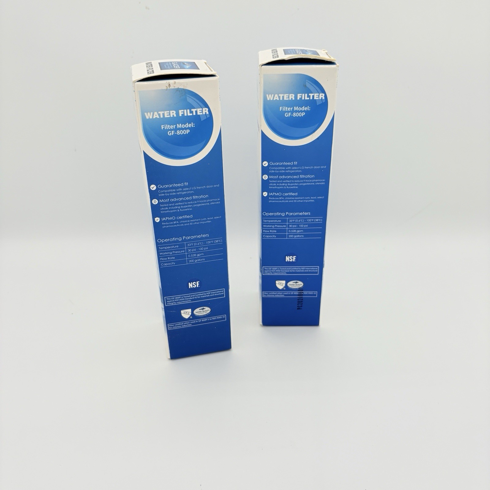 Glacier Fresh GF-800P Refrigerator Water Filter – LG French Door & Side by Side