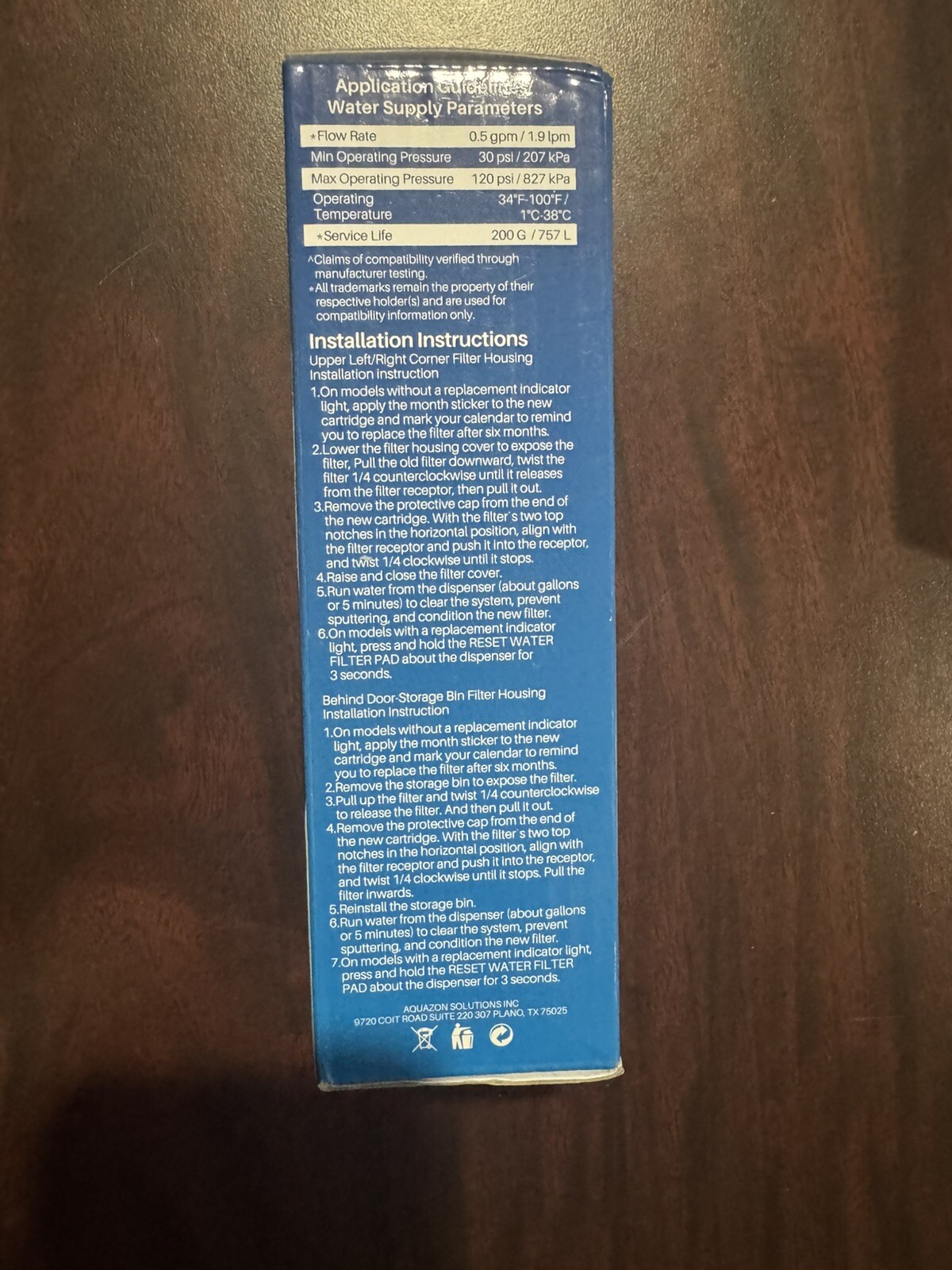 PurePlus RWF4700AC Water Filter 3 Pack Sealed