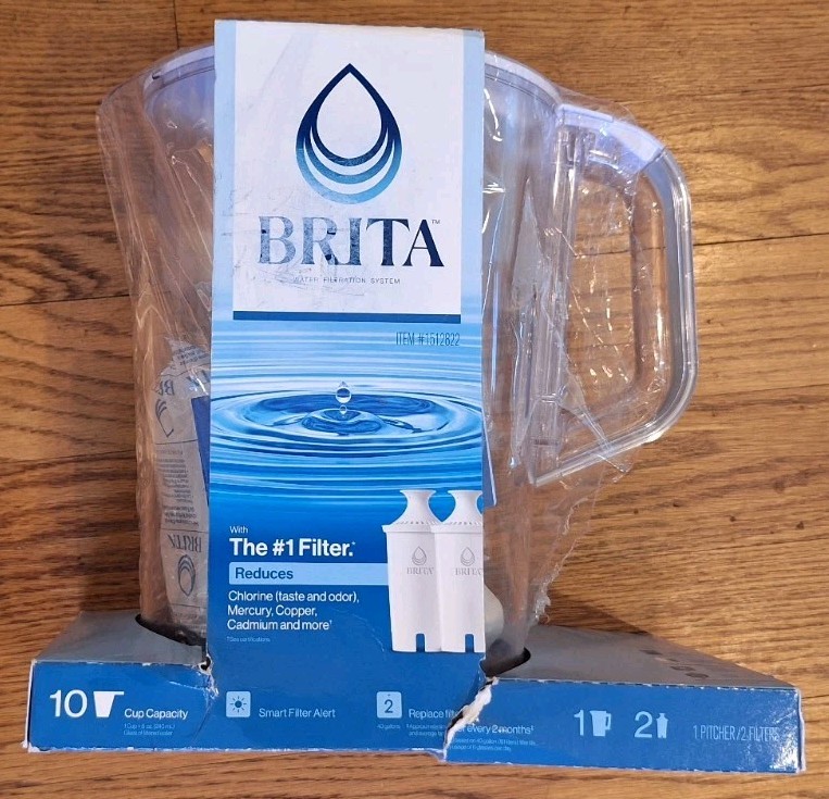 Brita Elite 10-Cup Water Pitcher + 2 Filters, New Package