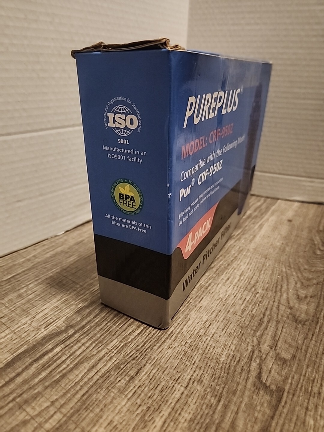 Pureplus CRF-950Z Water Pitcher Filters – 4 Packs – New, Open Box