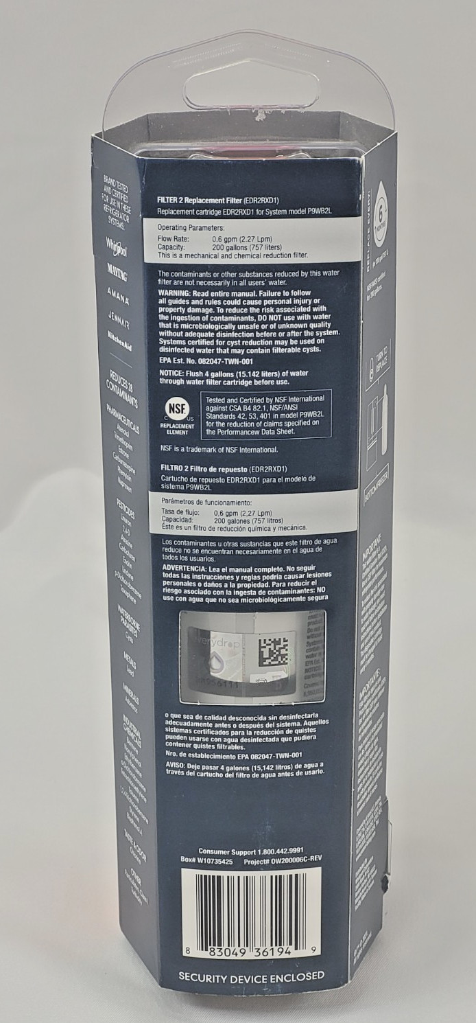 EveryDrop #2 Refrigerator Ice Water Filter Replacement