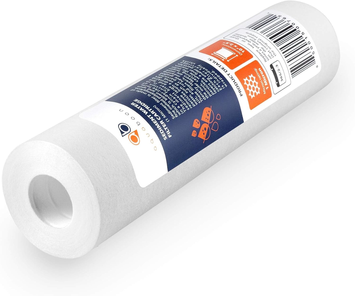 Aquaboon 25‑Pack 1 Micron Sediment Water Filters, 10″x2.5″ Standard
