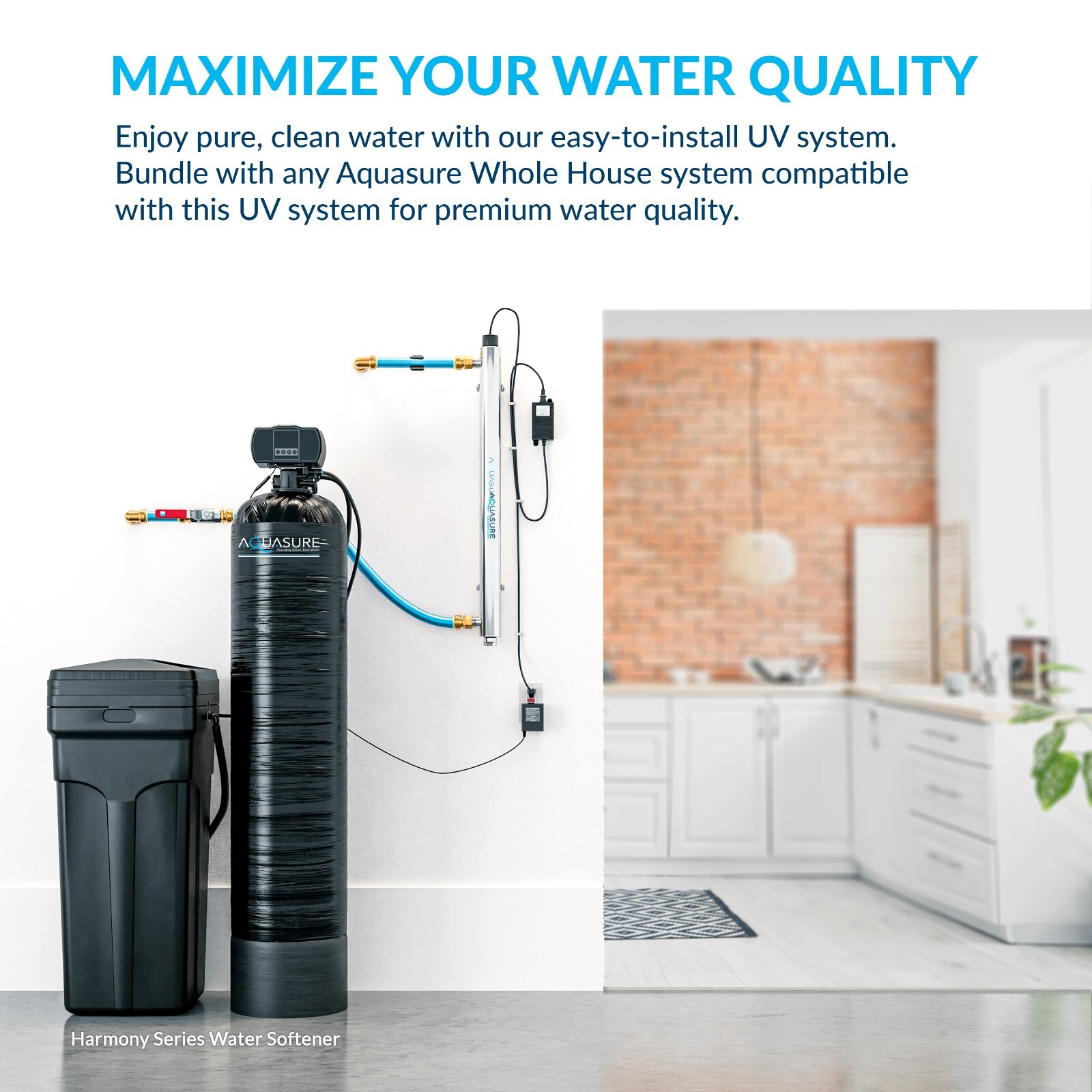 Aquasure 12 GPM Ultraviolet UV Light Whole House Water Filter System