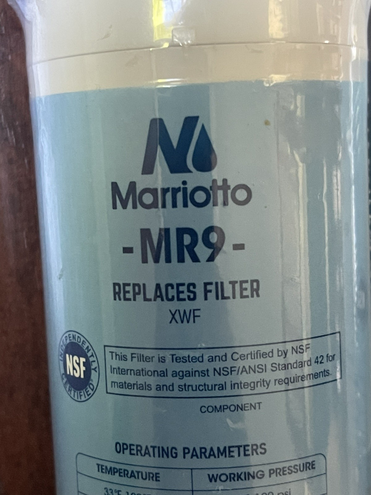 Marriotto MR9 Replacement Refrigerator Water Filter Replaces XWF (2 Filters)
