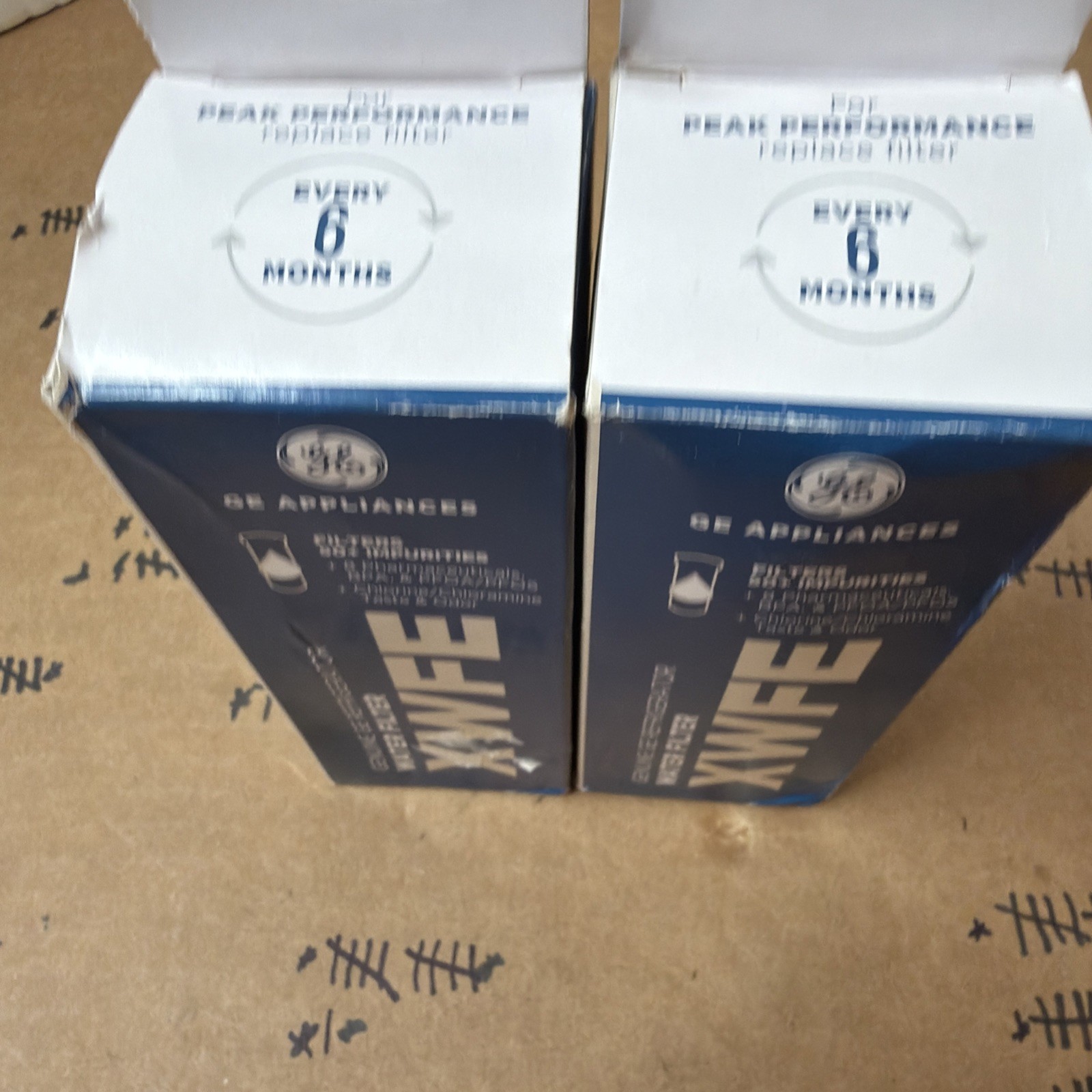 2 Genuine GE XWFE Refrigerator Water Filters New (SEALED) Authentic OEM 1 Year