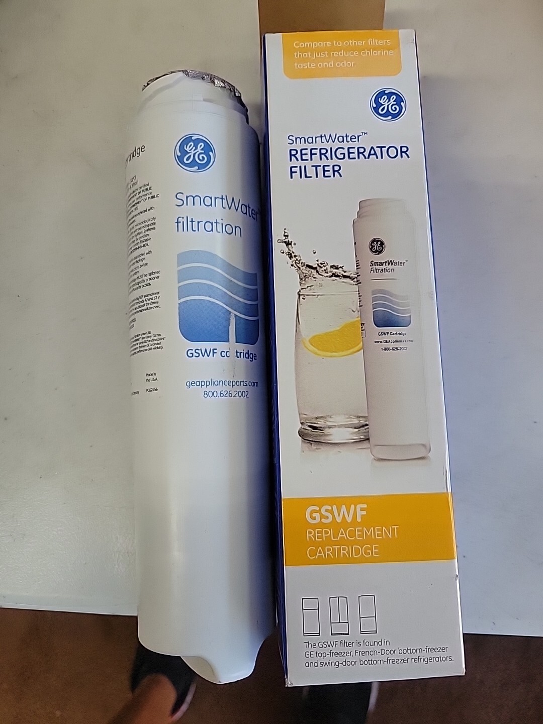 GE SMART WATER REFRIGERATOR (GSWF) REPLACEMENT CARTRIDGE (1-PACK)