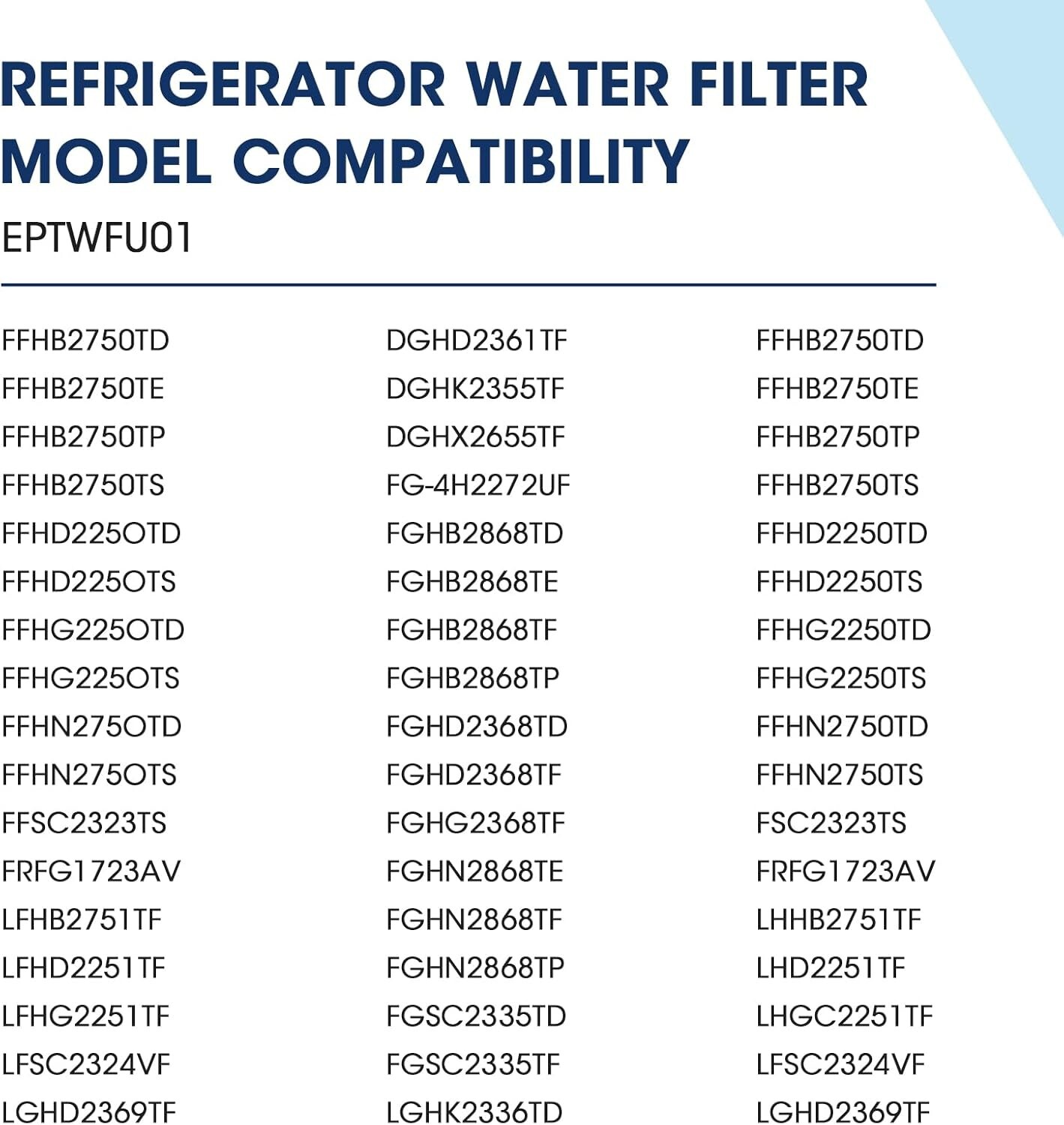 MARRIOTTO Water Compatible with Frigidaire EPTWFU01 EWF02, Pure Source Ultra II