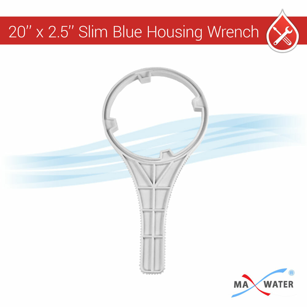 Max Water 3 Stage 20″ Whole House Clear Water Filter System, Sediment Carbon CTO