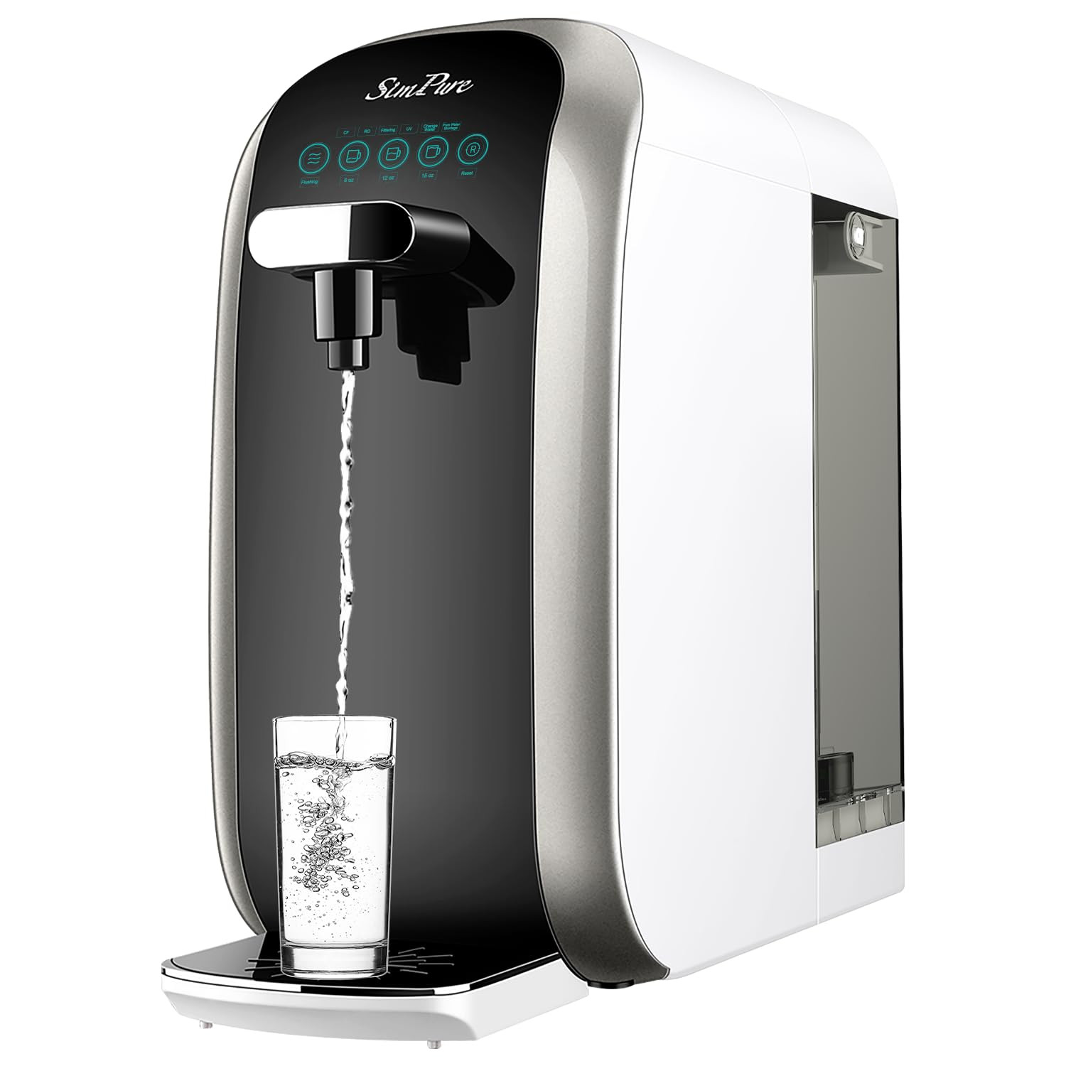 Simpure Y7P-BW UV Countertop Reverse Osmosis Water Filter, NSF/ANSI 58 Certified