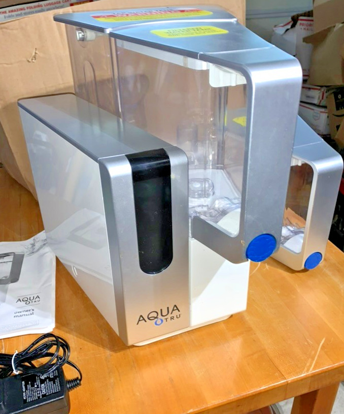 AquaTru Classic Countertop Water Filtration Purification w/ FILTERS & Extra Tank