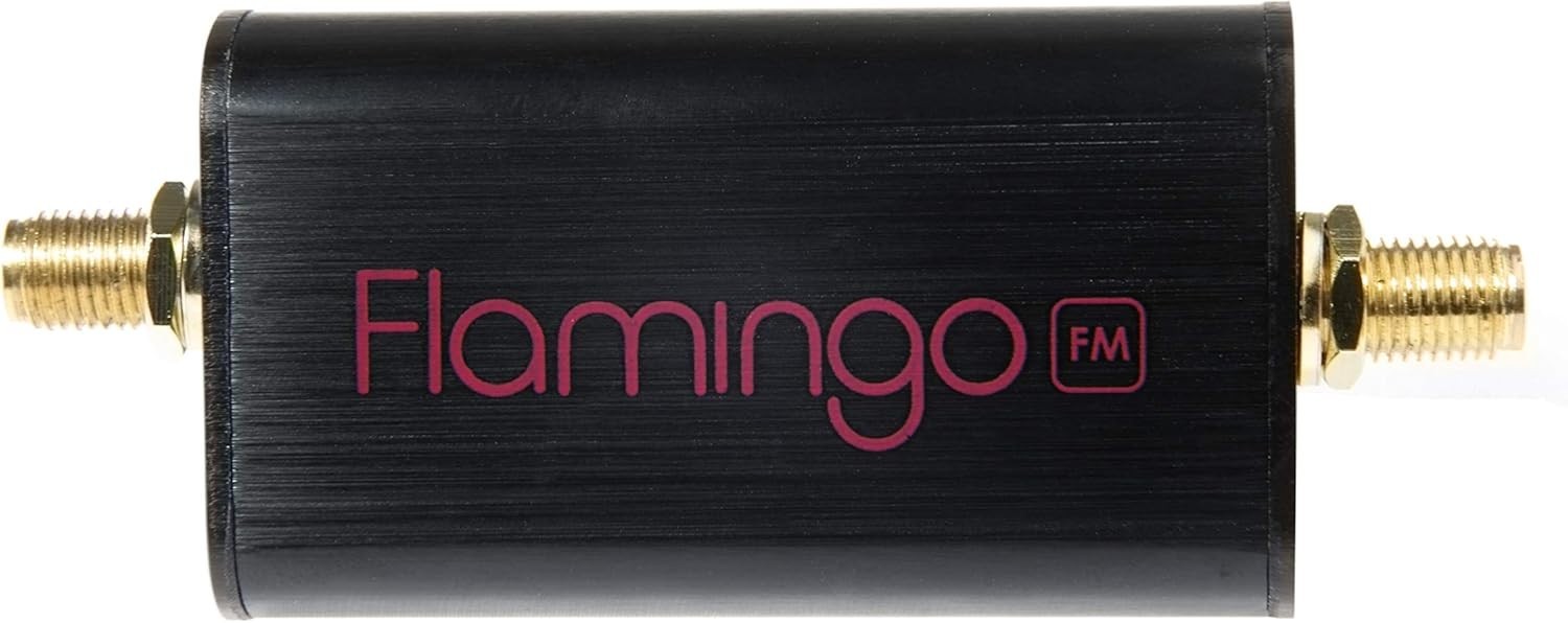 Flamingo+ FM High Attenuation Bandstop Filter for SMA SDR Receivers Black Gold