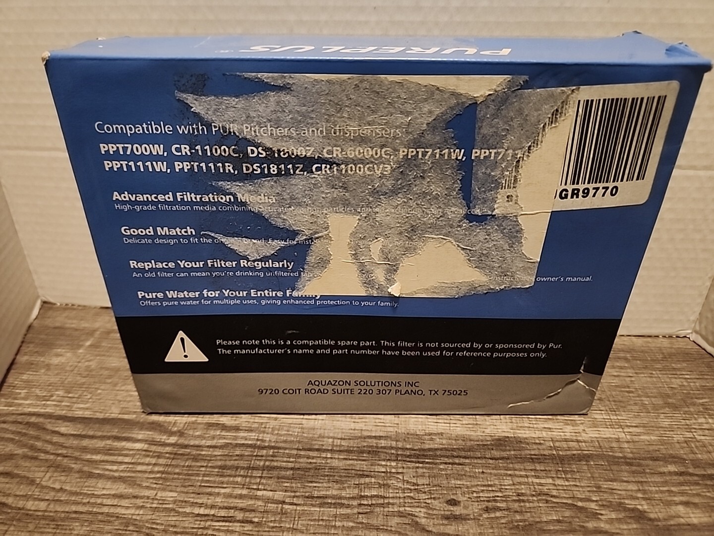 Pureplus CRF-950Z Water Pitcher Filters – 4 Packs – New, Open Box