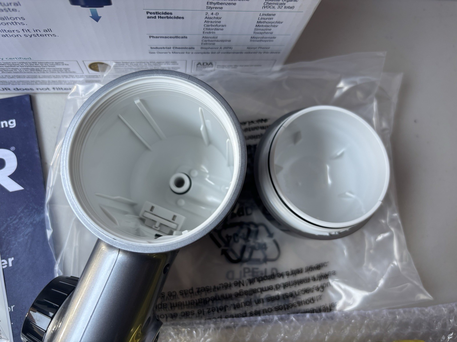 PUR PLUS Faucet Filtration System Metallic Gray PFM350V + 3 Filters RF-3375 NEW