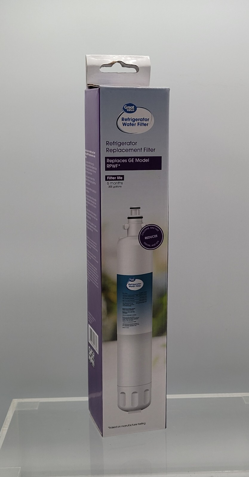 Great Value Refrigerator Water Filter Replaces Ge Model RPWF 6 Month 300 Gallons