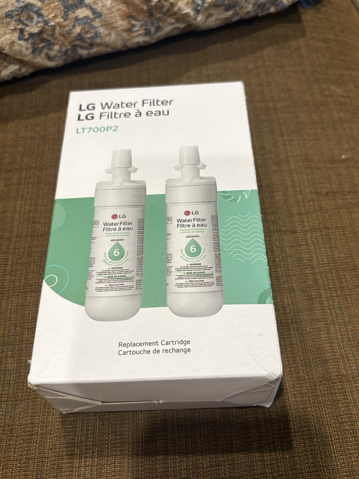 LG LT1000P2 6-Month / 200 Gallon Refrigerator Replacement Water Filter (2 PACK)
