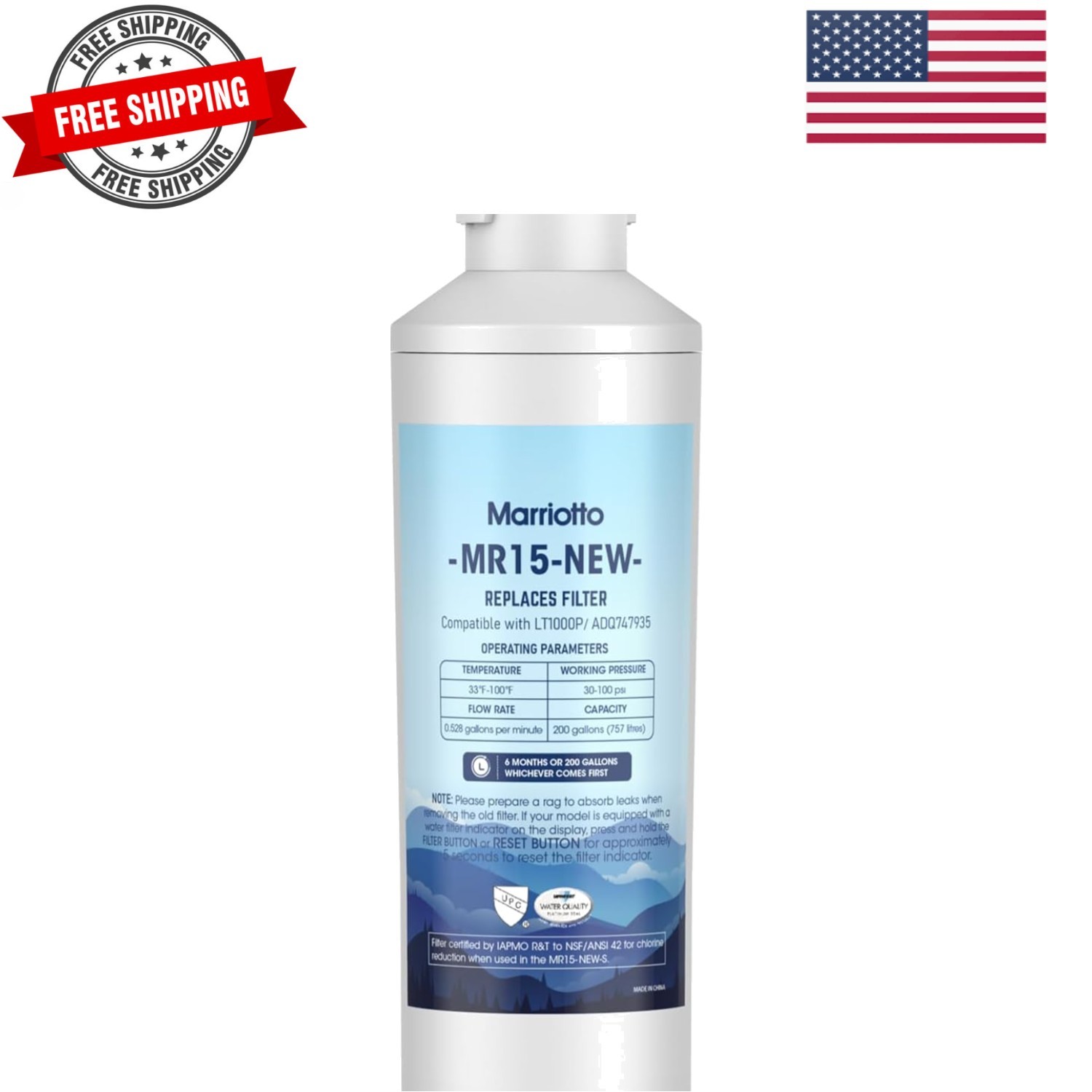 Water Filter LT1000PC Replacement for Refrigerator, Compatible with LT1000PC/…