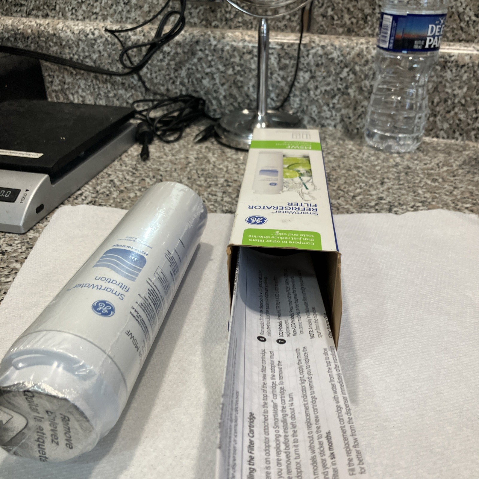 1 GE Genuine MSWF SmartWater Refrigerator Water Ice Filter Cartridge OEM SEALED