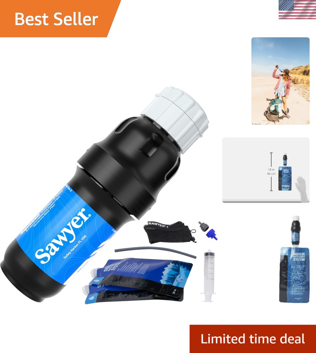 Ultimate Portable Water Filter: Removes 99.999999% of Bacteria & Microplastics