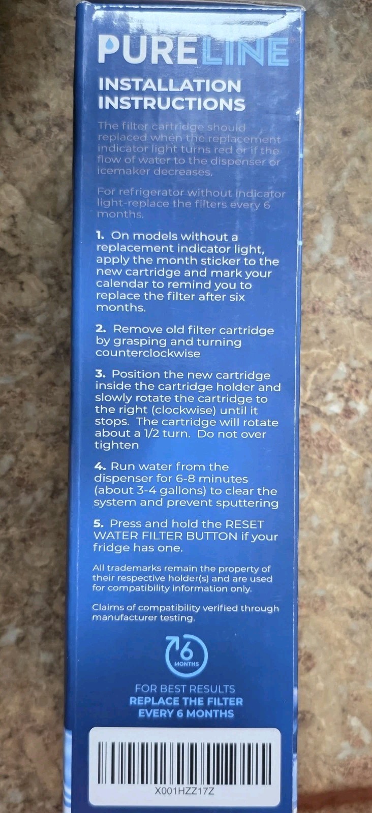 PURELINE PL-900 REFRIGERATOR WATER FILTER Fits Ge MSWF