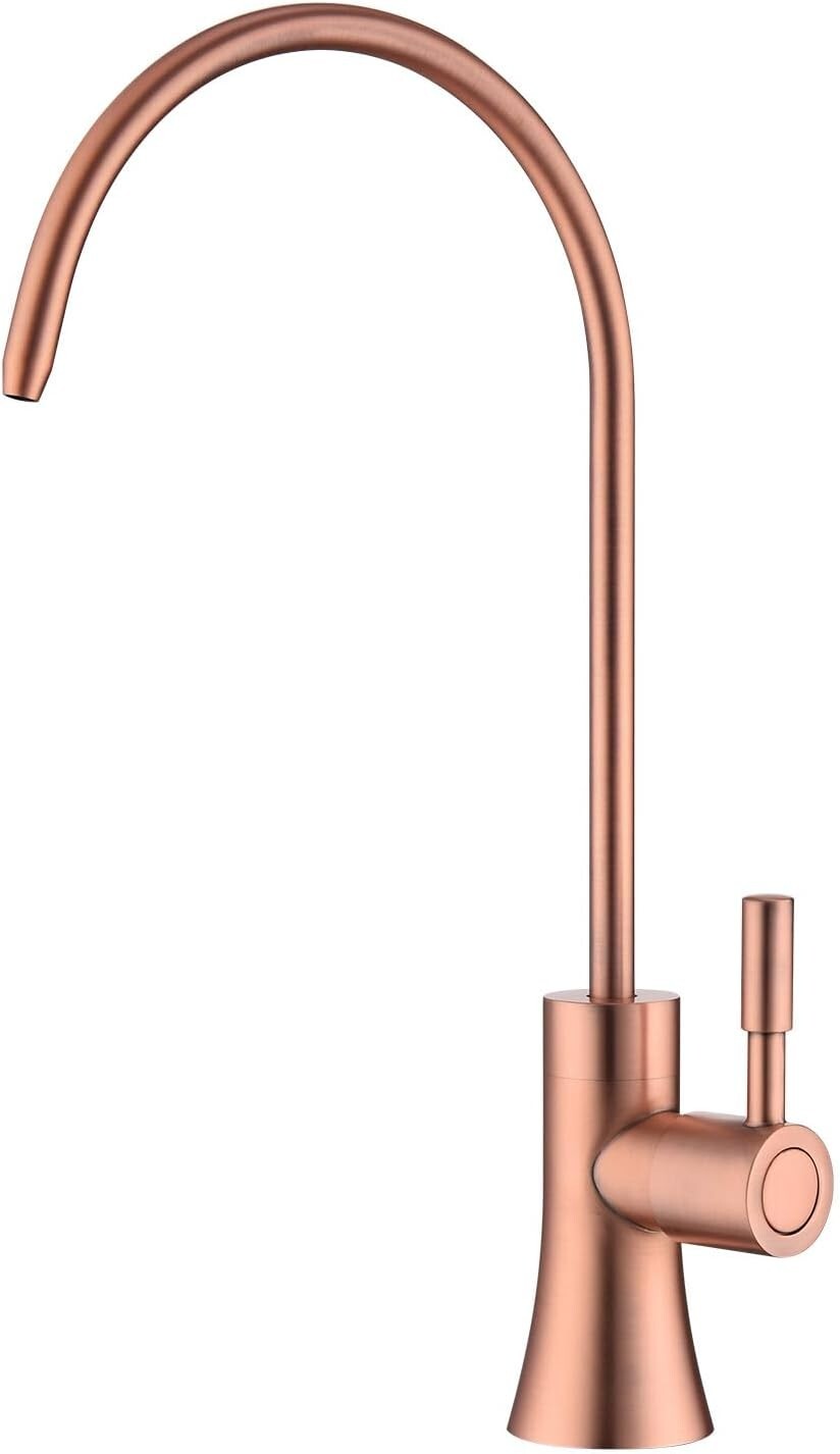 Rose Gold Copper Drinking Water Purifier Faucet – Elegant Kitchen Bar Fixture